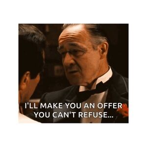 Pretty much excepting all offers